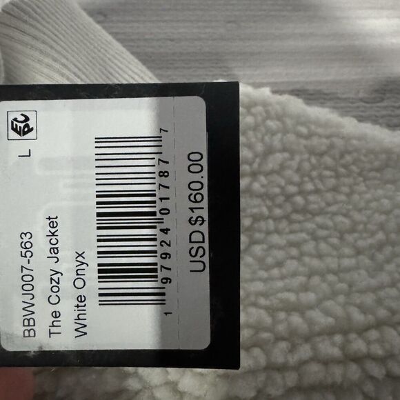 Bad Birdie Women’s The Cozy Jacket - White Onyx Size Large Nwt - Picture 10 of 10